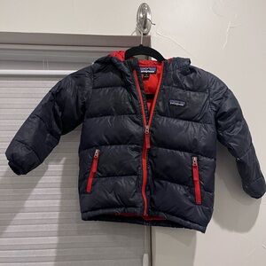Patagonia Kids' Navy Hi-Loft Puffer Coat